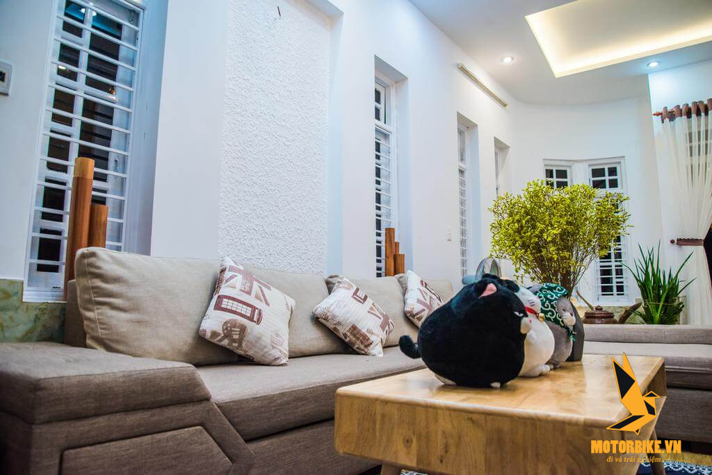 Mộc House homestay Đà Nẵng có những căn phòng rộng rãi với thiết kế hiện đại