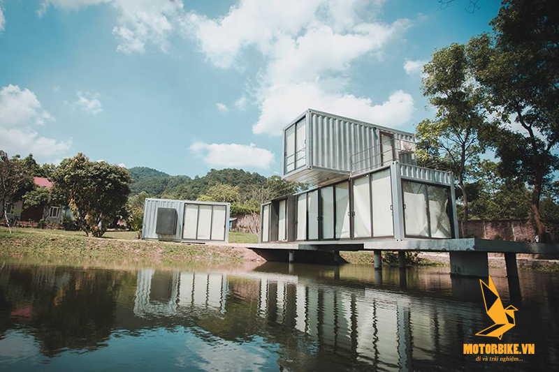 Pond Villa sở hữu thiết kế container vô cùng độc đáo 
